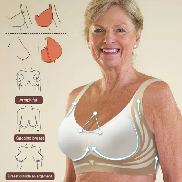 💖Today's Promotion🔥Super gather bra | Wireless Push-up Bra(Buy 8 PACK Free Shipping)