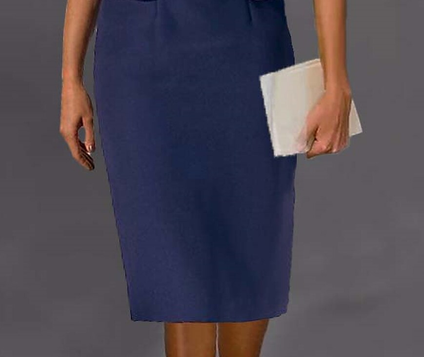 Women's 3/4 Length Sleeve Print Crew Neck Two Piece Midi Dress