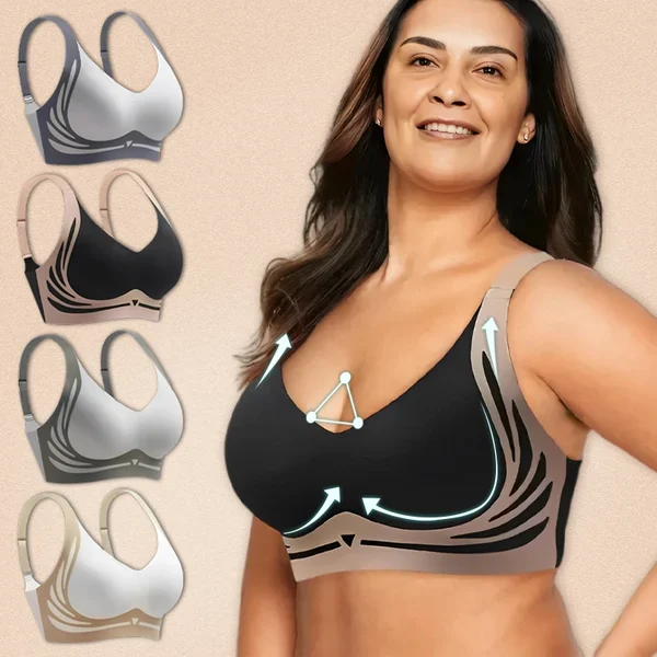 💖Today's Promotion🔥Super gather bra | Wireless Push-up Bra(Buy 8 PACK Free Shipping)
