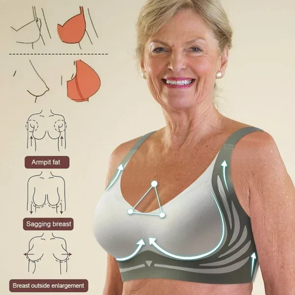 💖Today's Promotion🔥Super gather bra | Wireless Push-up Bra(Buy 8 PACK Free Shipping)