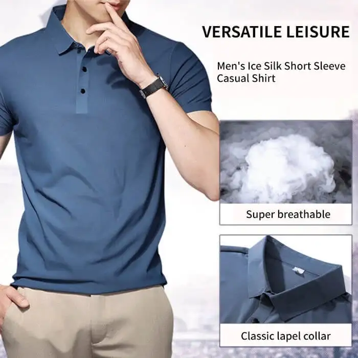 8 PACK-🎁 Men's business casual short sleeve polo shirts👕