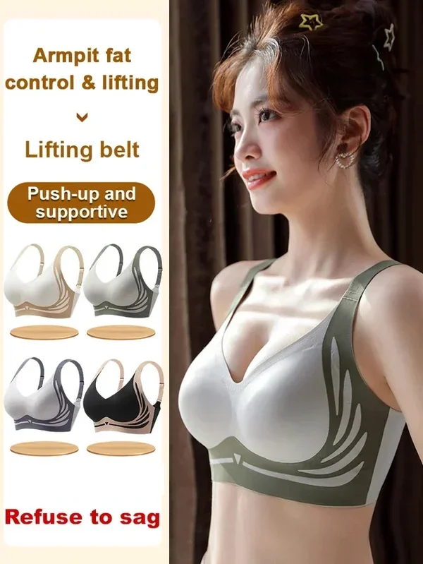 💖Today's Promotion🔥Super gather bra | Wireless Push-up Bra(Buy 8 PACK Free Shipping)
